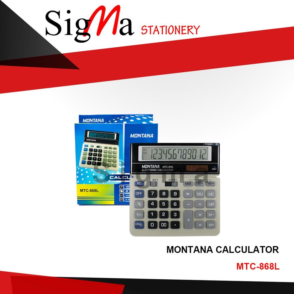 

Kalkulator Montana MT 868 L/ 12 Digits