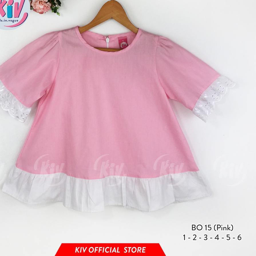 6.6 Flash Sale KIV Baju Atasan Anak Perempuan Katun BO 15 (*꧆▽꧆)