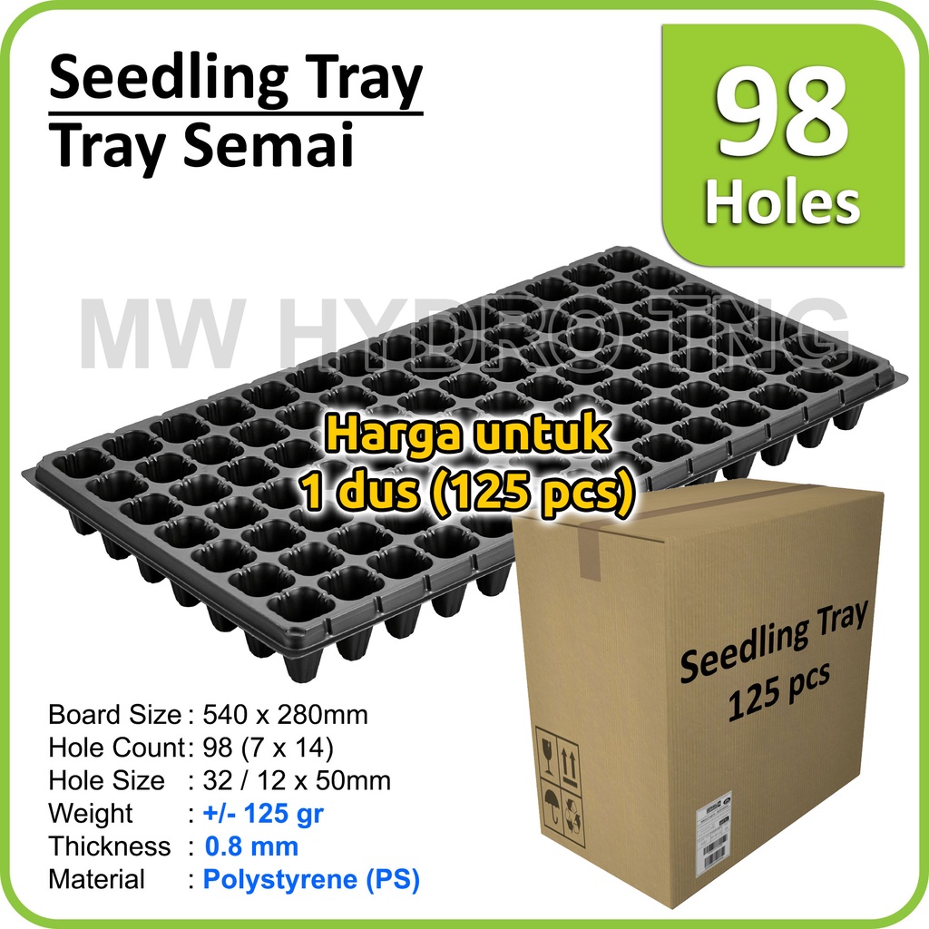 Tray Semai / Seedling Tray - 98 lubang - 0.8 mm