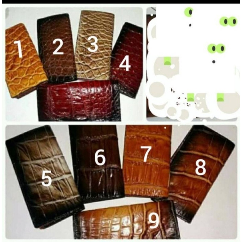 dompet kulit buaya asli