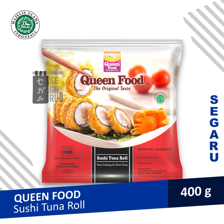 Queen Food Japanese Sushi Roll Instant isi Tuna / Kani Crabstick
