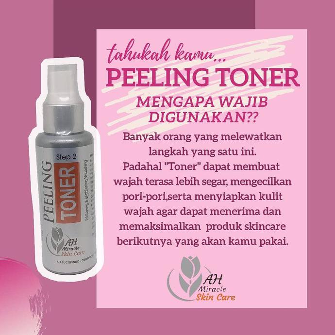 Cantik Peeling Toner Wajah Ah Miracle Skincare Murah