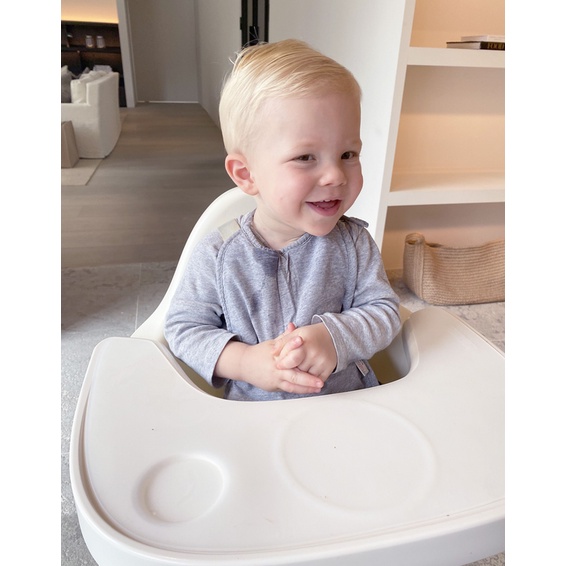 Childhome Evolu Feeding Tray Abs + Silicone Placemat - Meja Highchair Feeding Tray Table Kursi Makan Lepas Pasang