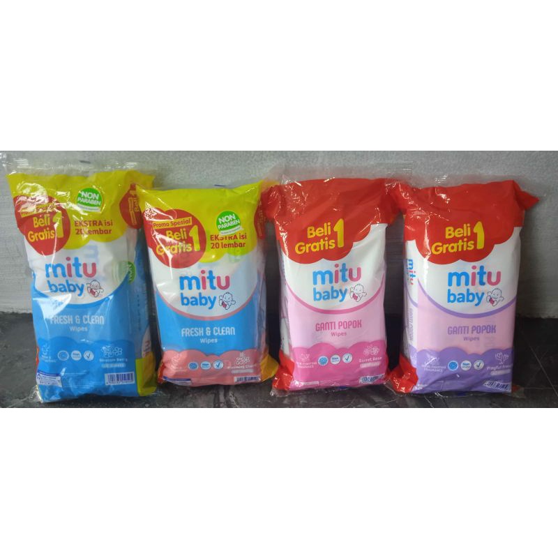 MITU Baby Tisu Basah 50s Buy 1 get 1