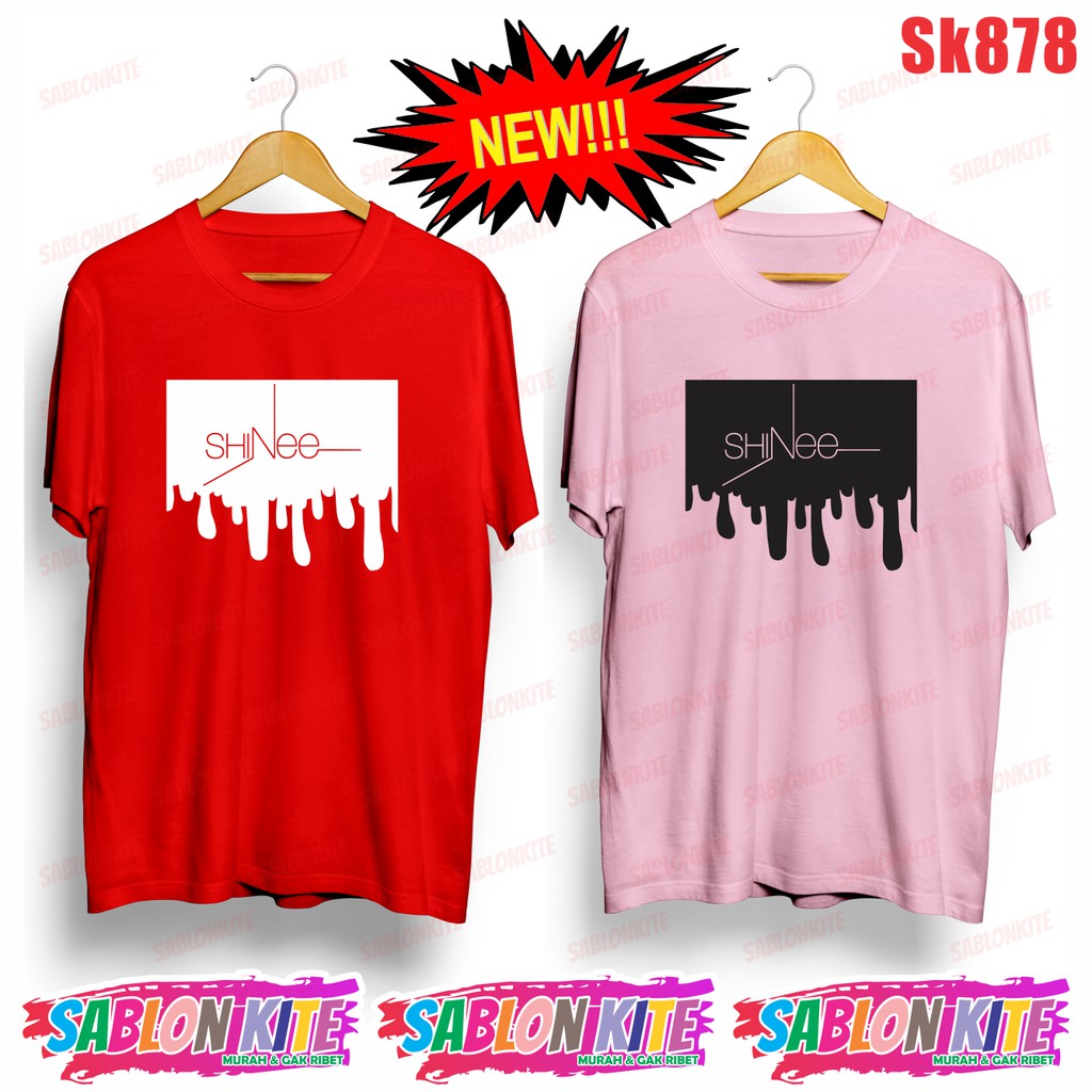 MURAH!!! KAOS SHINEE UNISEX SK878 ADA 6 WARNA COMBED 30S