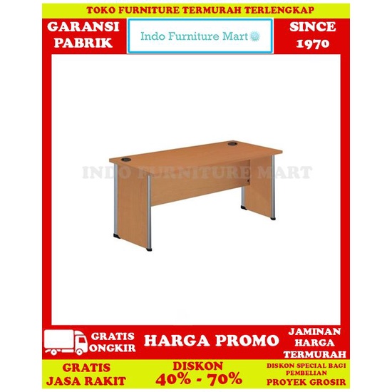 FreOkir Meja Kantor Kerja Staff Minimalis Utama Indachi Dd 122a 120cm
