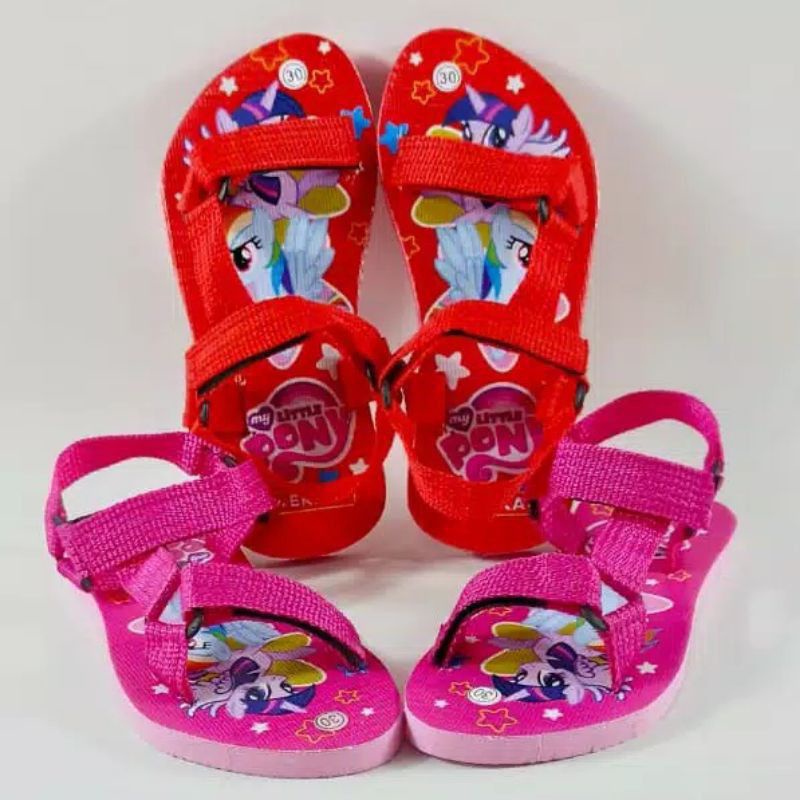 Sandal gunung anak perempuan little pony