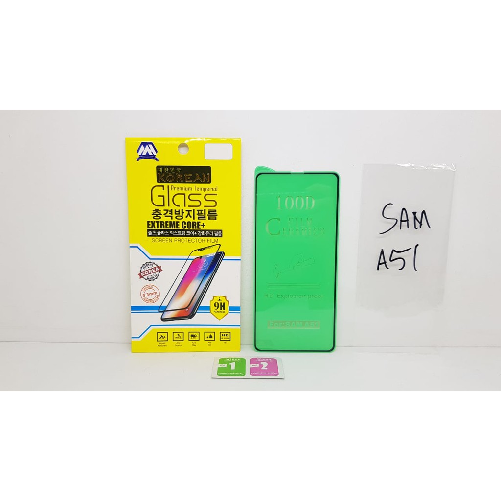 Tempered Glass CERAMIC Samsung A51 A515F 6.5&quot; Nano Ceramic ANTI PECAH 360 Degree Bending Not Broken