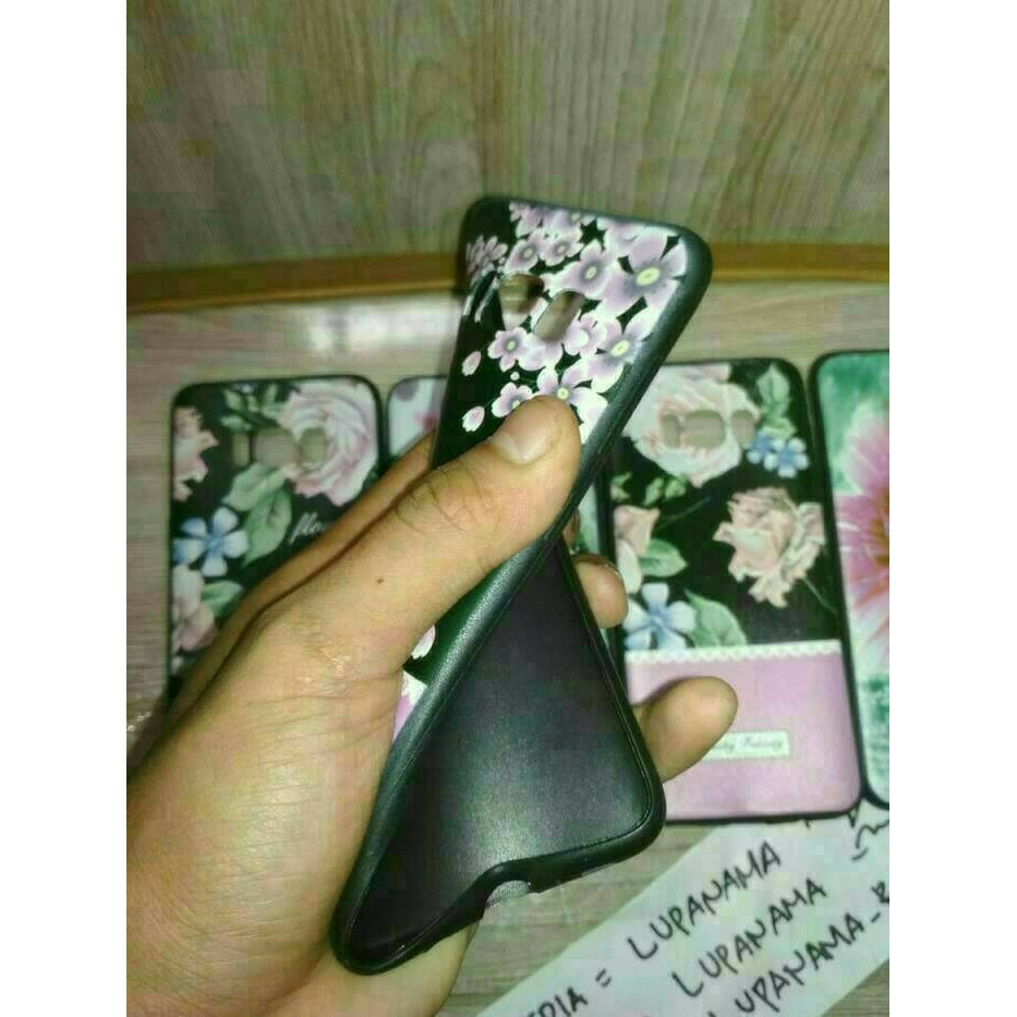 RUBBER FLOWER VIVO V5 CASE MOTIF BUNGA VIVO V5