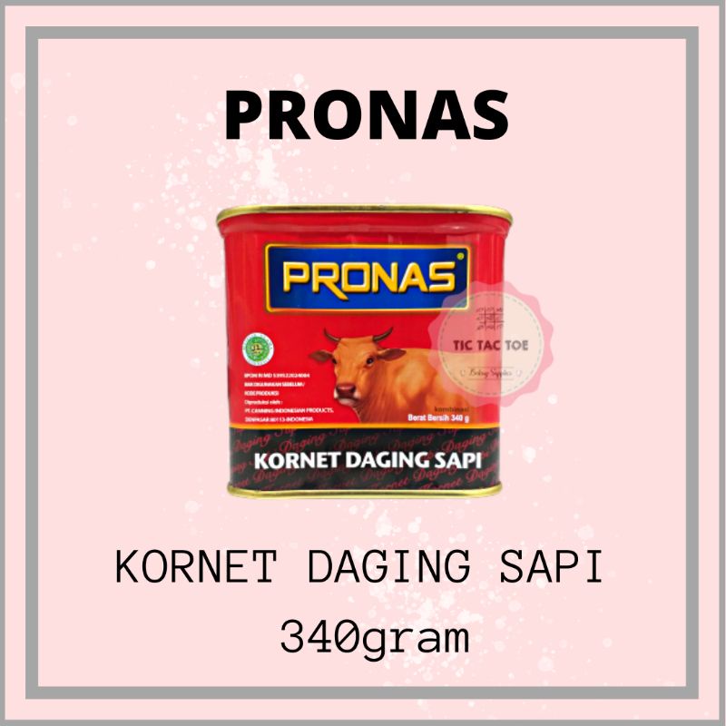 Pronas Kornet Daging Sapi 340gr / Corned Beef Pronas