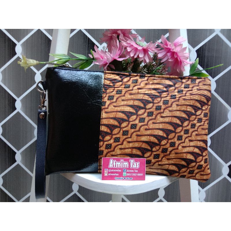 Grosir Clutch Batik Indonesia size 25x16cm/ souvenir dompet batik exclusive