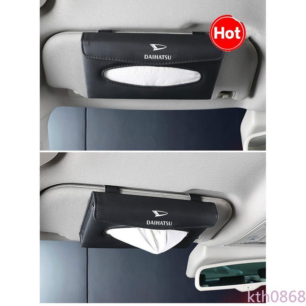 Kth0868 Kotak Tisu Bahan Kulit PU Untuk Sun Visor Mobil