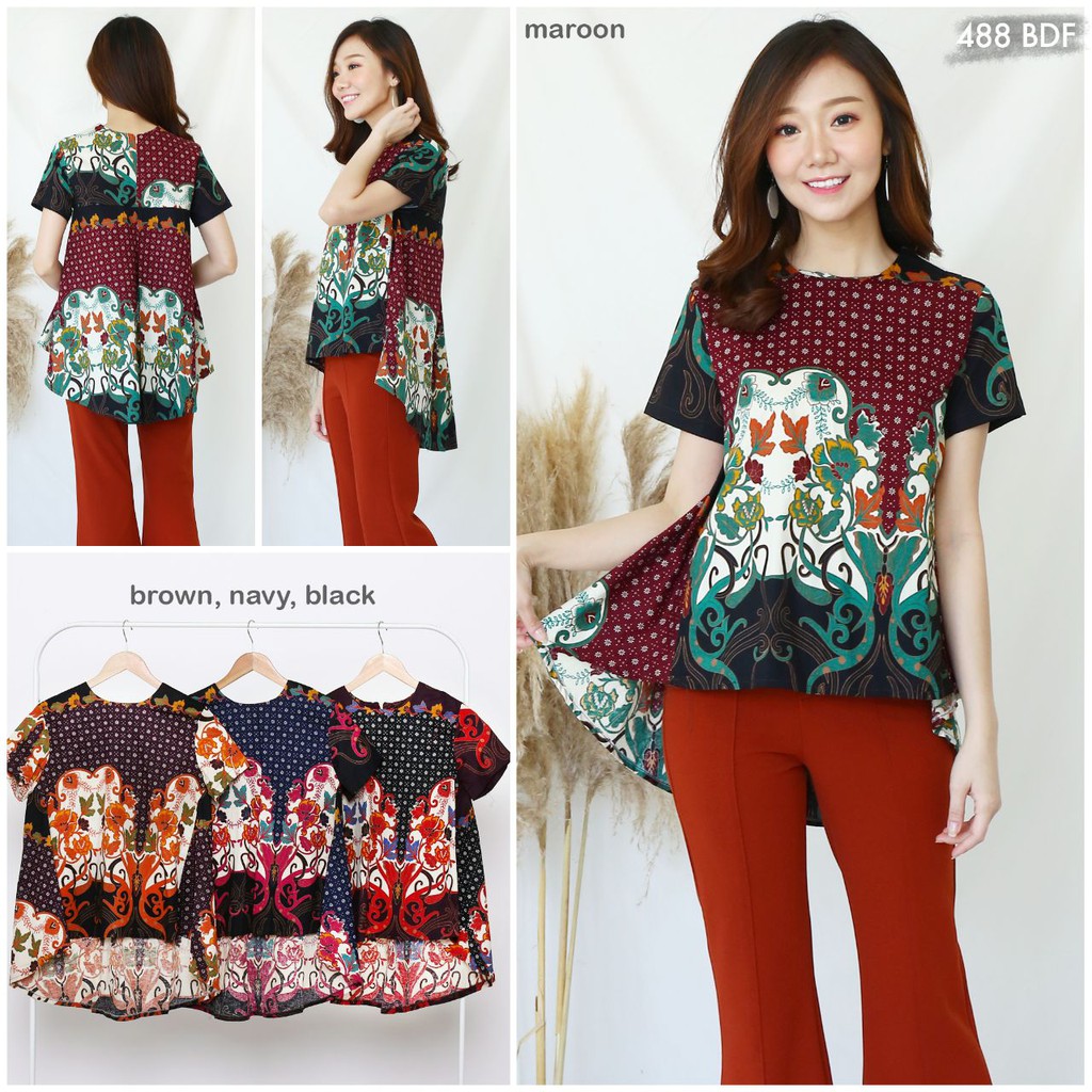 488BDF Atasan Batik Shopee  Indonesia