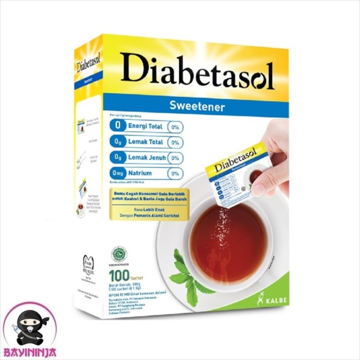 

DIABETASOL Sweetener Gula Diabetes 100 s T-Ninjabayi 01