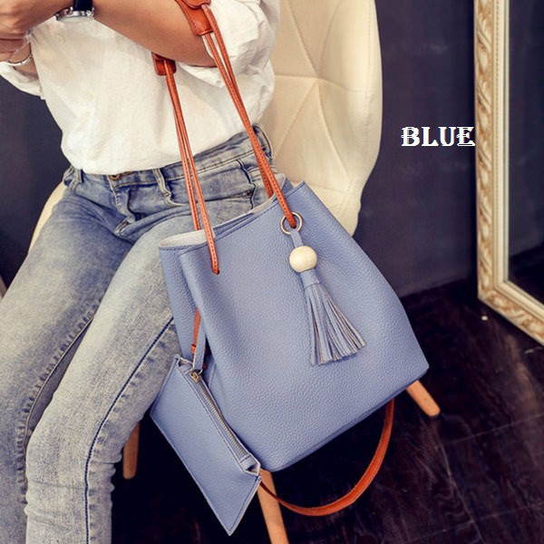 SH1244 [2in1] TAS IMPORT ORI BATAM [1 kilo muat 3 set] GROSIR TAS WANITA BATAM "TASPATU" miniso