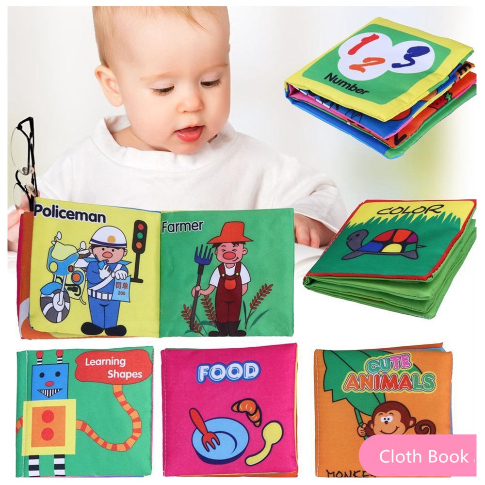 Buku Kain | Softbook | Buku Mainan Bayi | Buku Bantal Bayi | Mainan Edukasi Anak