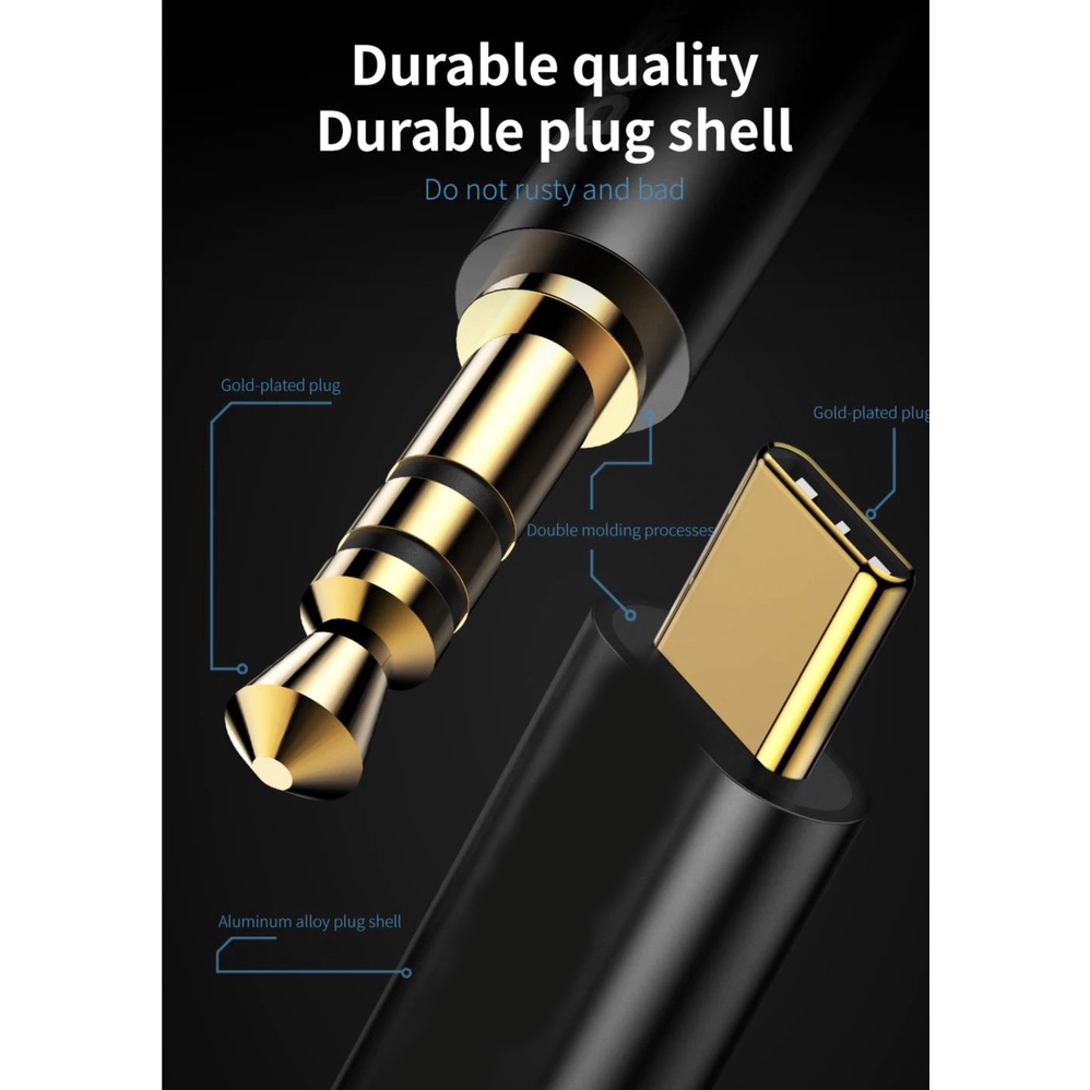 M01 Type C Male to 3.5mm Male AUX Digital Audio Cable CAM01