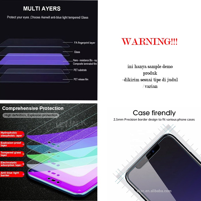 TEMPERED GLASS ANTI BLUE SAMSUNG M23 M33 M53 M52 M42 M62 M51 M50 5G ANTI GORES KACA RADIASI