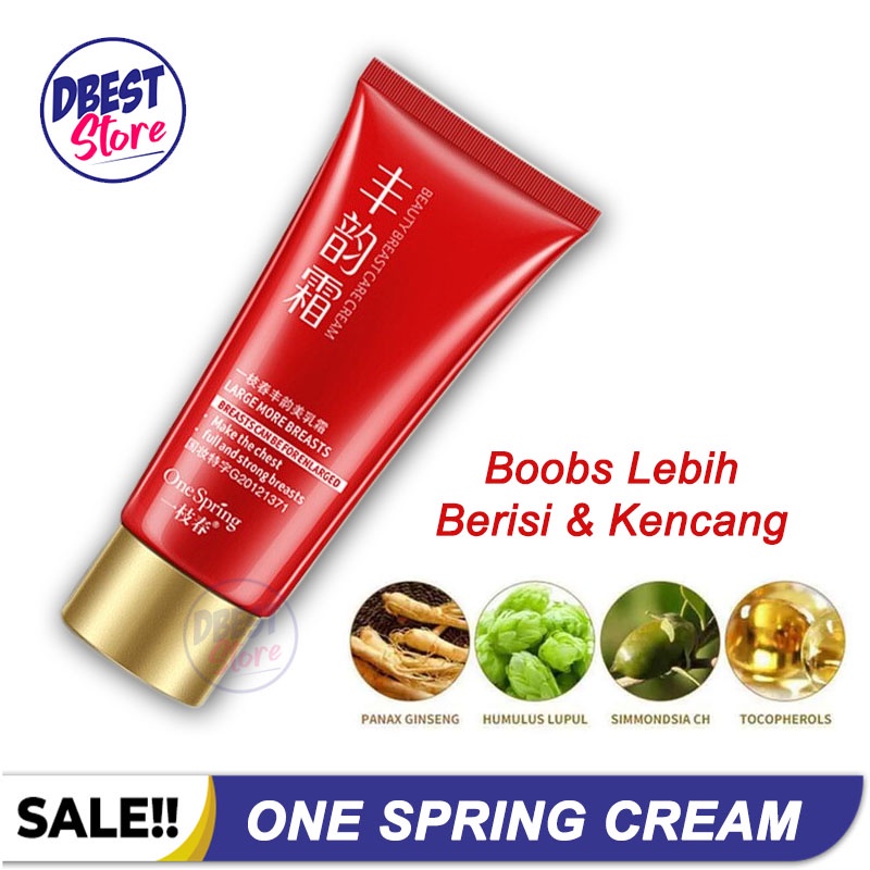 COD - One Spring Breast Cream one spring Krim Pembesar Pengencang Payudara Natural