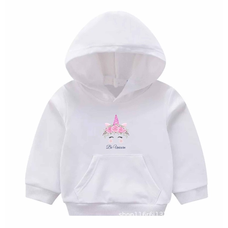 Hoodie Be Unicorn Sweater Pakaian Anak M - XXL