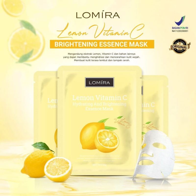 LOMIRA Masker Wajah Sheet Mask Essence Masker 25gr