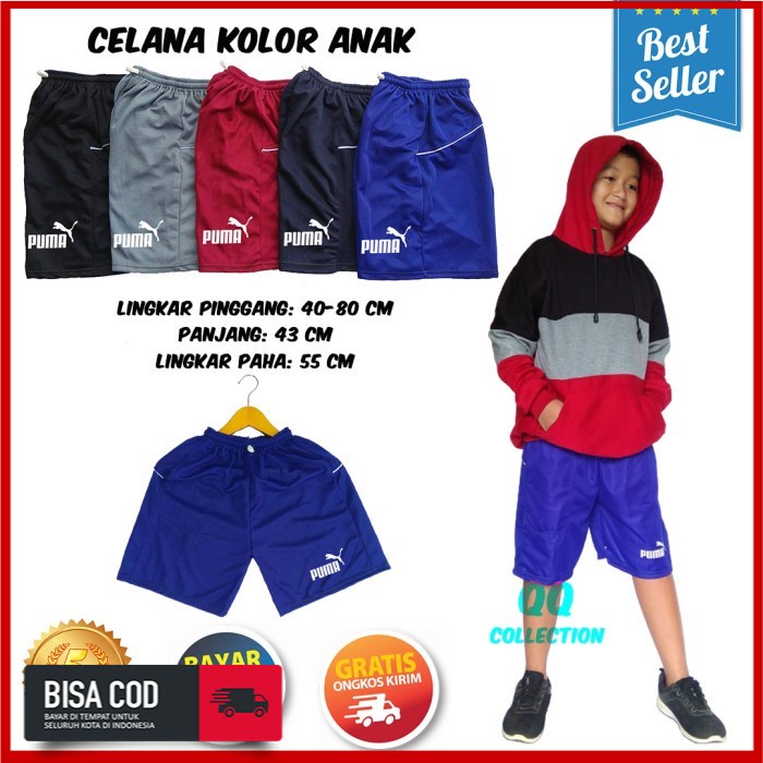 D05 Celana Pendek Anak Santai Harian Kolor Remaja Cowok