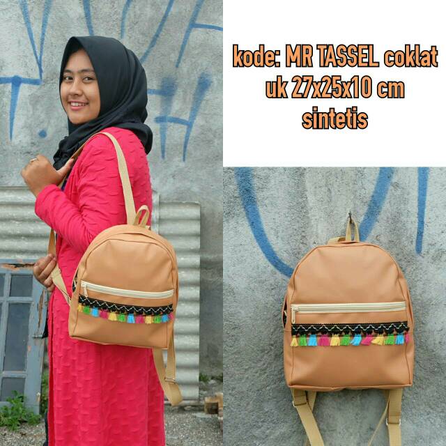 Mini Ransel Tassel (MR Tassel) ( COD BAYAR DITEMPAT )