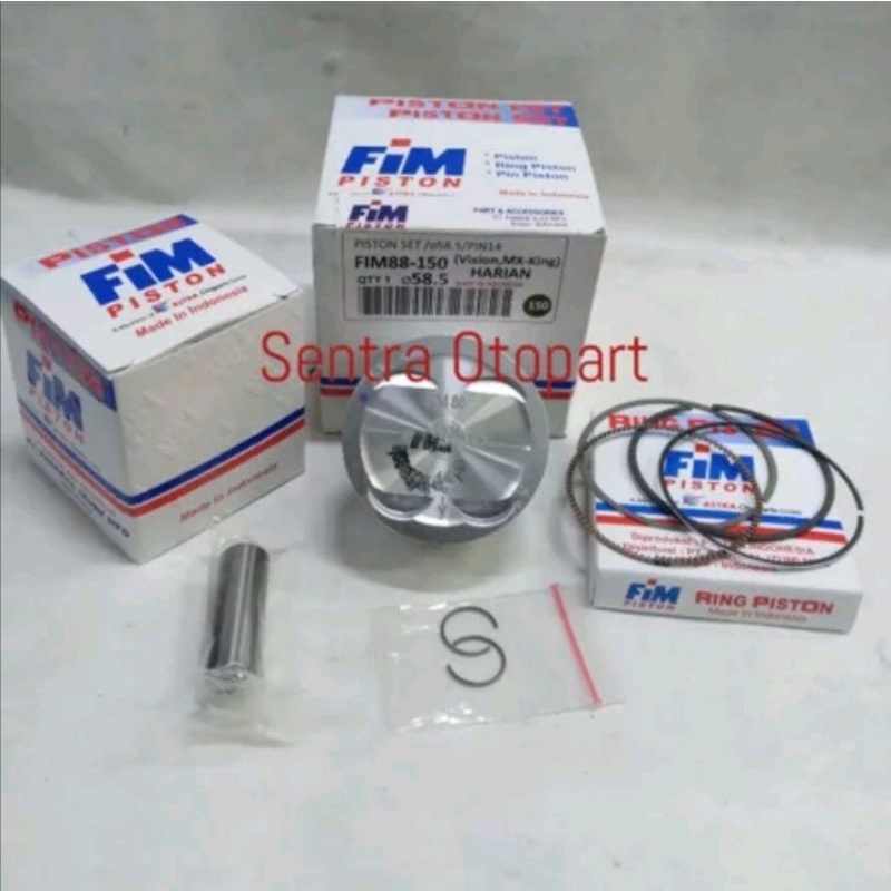 Piston seher kit vixion mx King r15 old oversize 150 fim