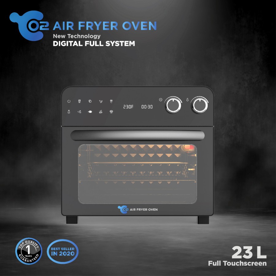 Oxynic O2-AFO Oven Air Fryer Dengan Kapasitas 23 L Full Touchscreen