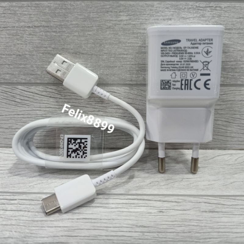 CHARGER SAMSUNG GALAXY A20 ORIGINAL 100% TYPE C FAST CHARGING