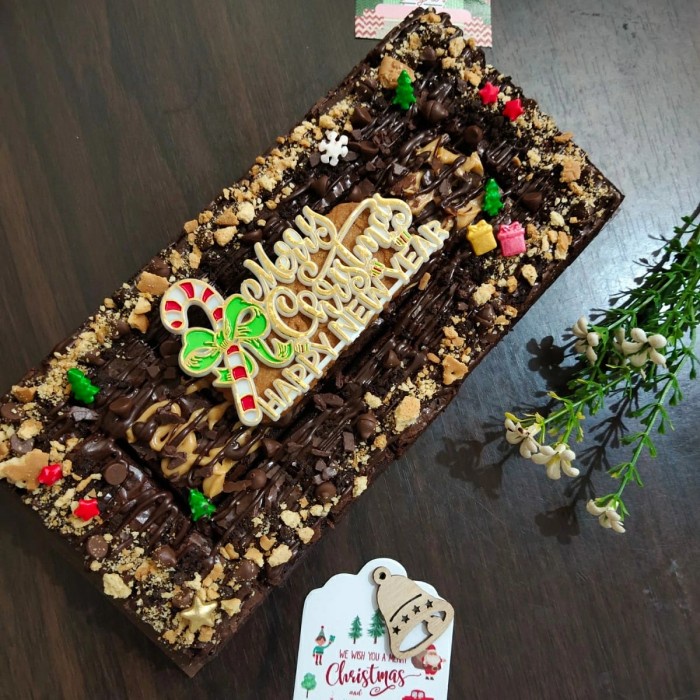 

Hamper Natal Brownies Laviega Cakery 22x10cm