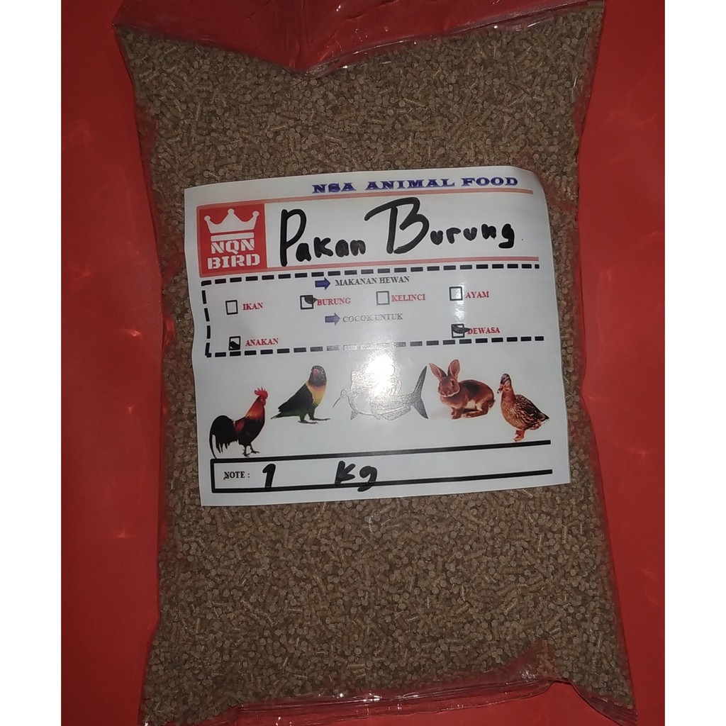 Pur Burung Jalak Krocok Curah 1 kg burung berkicau pakan burung pelet