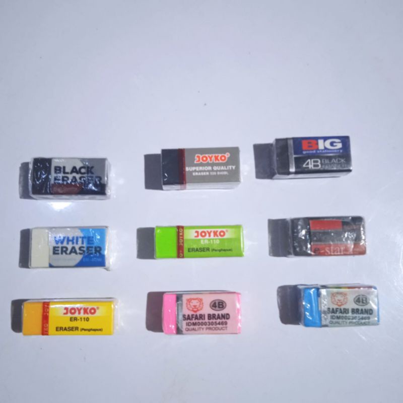 

PENGHAPUS/ERASER/SETIP/STIP PENSIL DIJUAL SATUAN