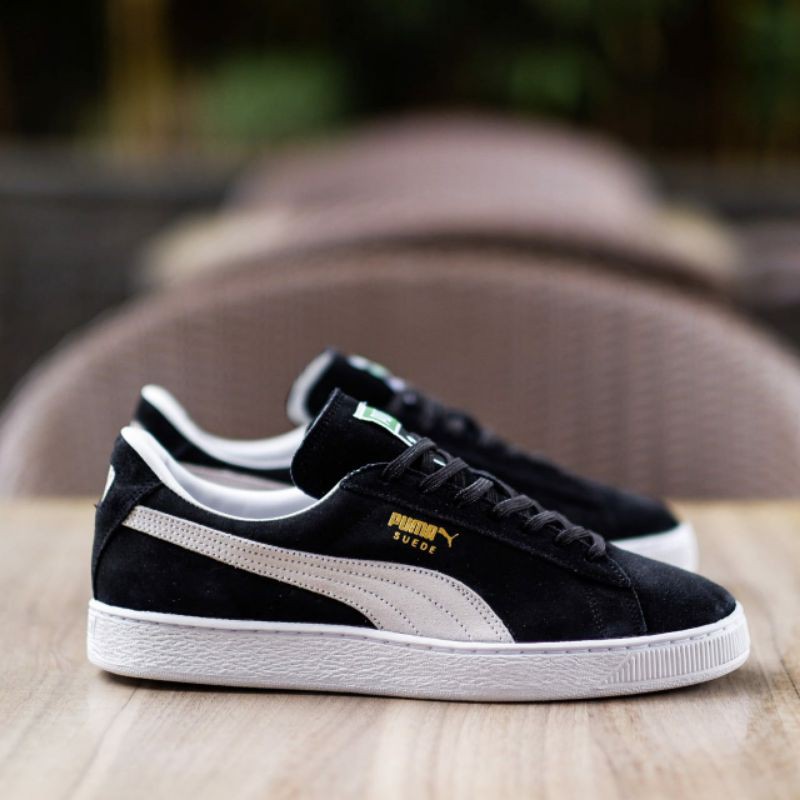 Puma Suede Classic Sneakers Shoes - Black White ORIGINAL