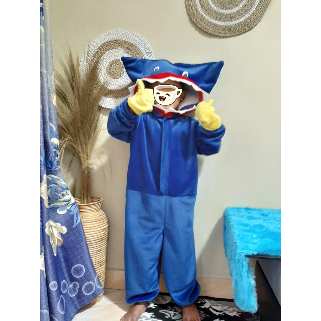 Kostum Baju Huggy Wuggy Playtime Anak | Kostum Pentas Karnaval Anak Cosplay