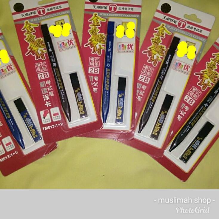 

[KODE PRODUK NGT897864] Pensil Khot/Pensil Khat/Pensil Kaligrafi/Pensil Mekanik 2B