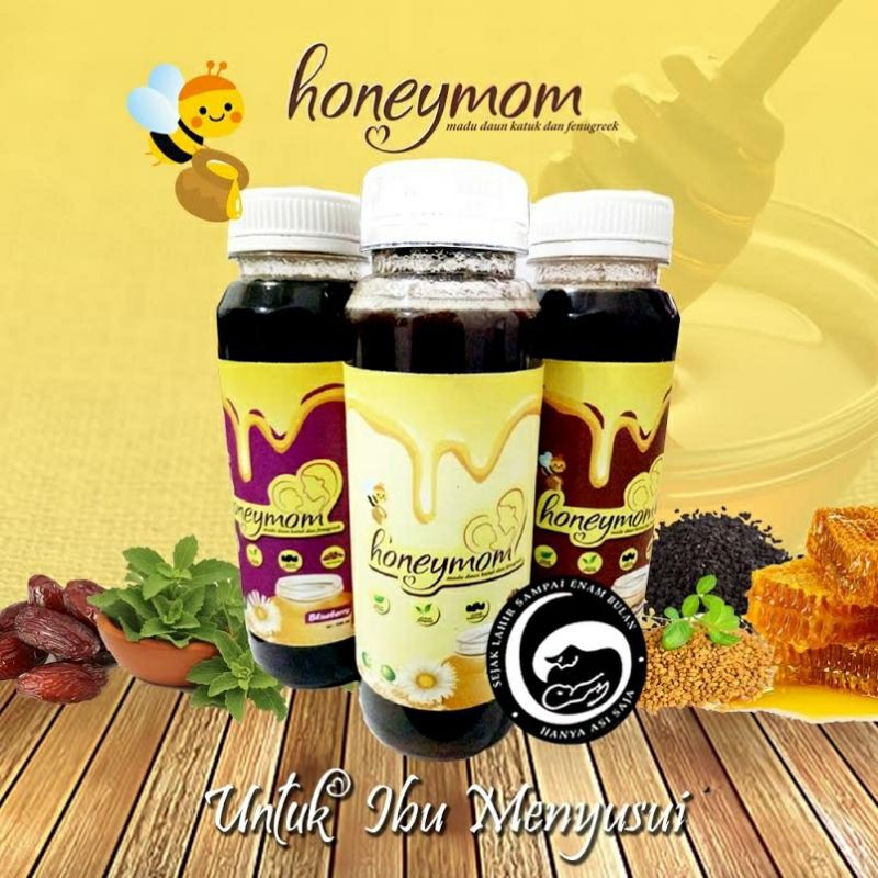 Paket Hemat 2 Botol HONEYMOM ASI BOOSTER Madu Pelancar Asi Ibu Menyusui