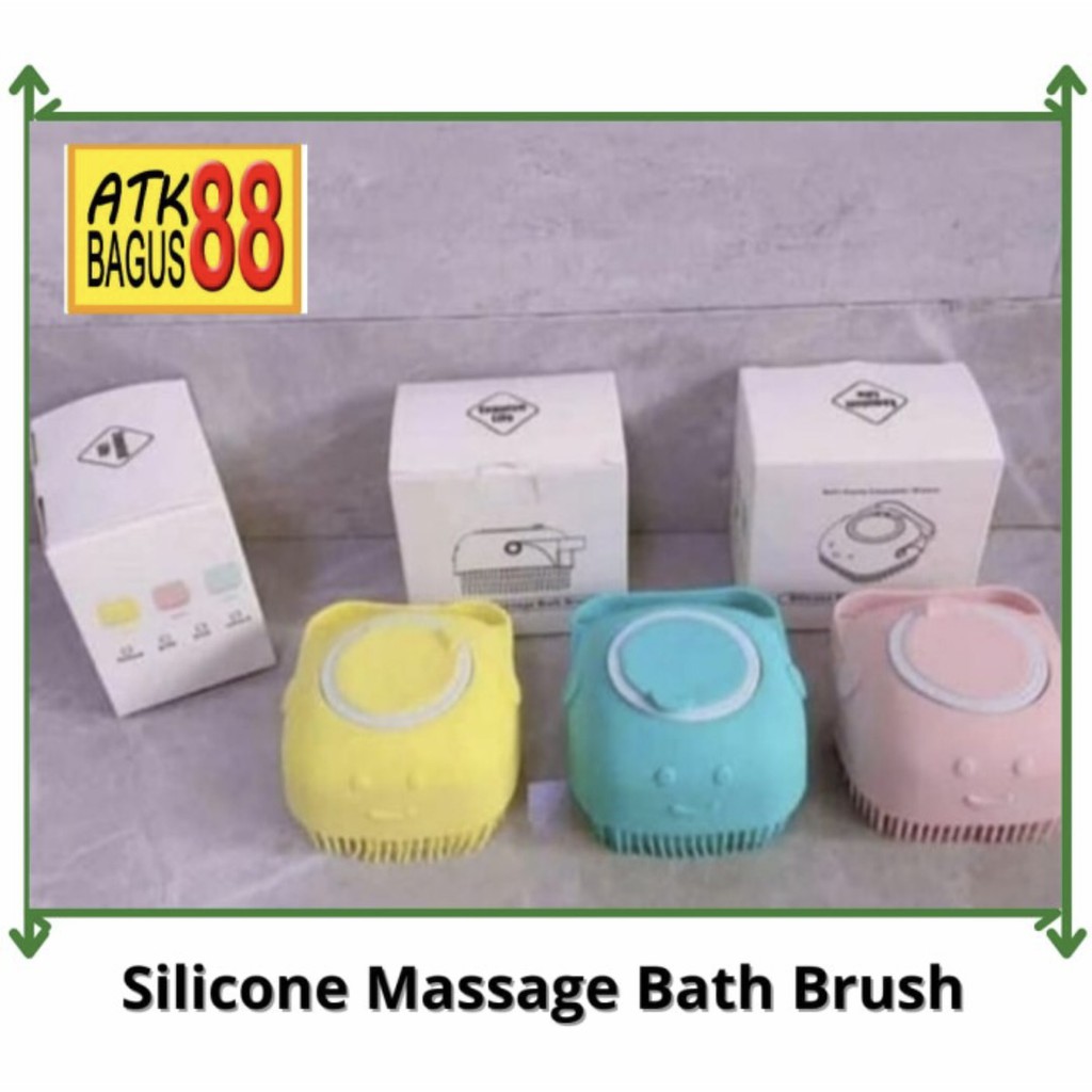 SILICON MASSAGE BRUSH SET / SIKAT BADAN SILIKON harga/1pcs