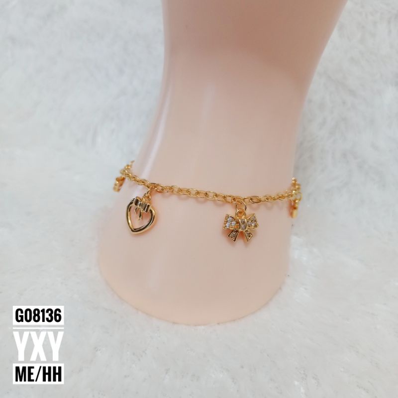 Gelang Yaxiya Rantai Pita Zircon G08136