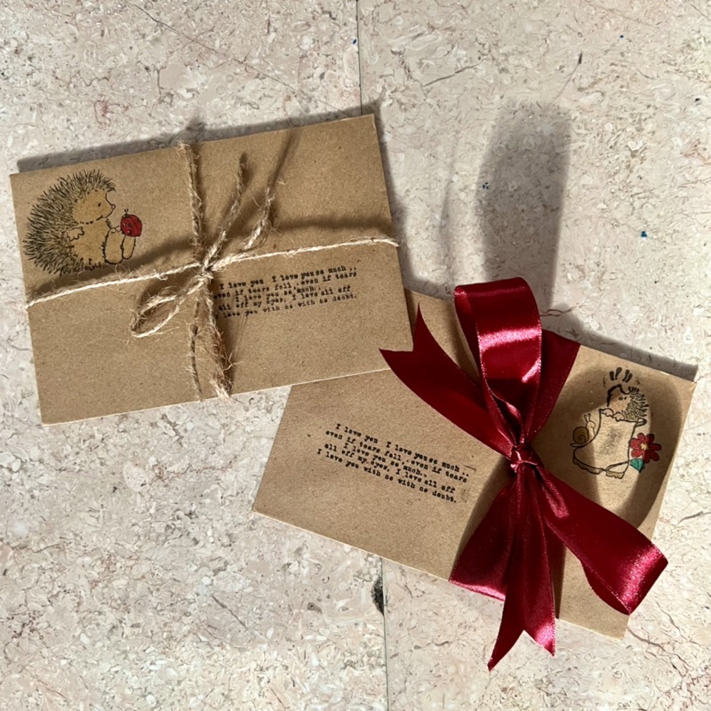 

Vintage Amplop Coklat Rustik Kraft A7 (11x16cm) Cute Termurah