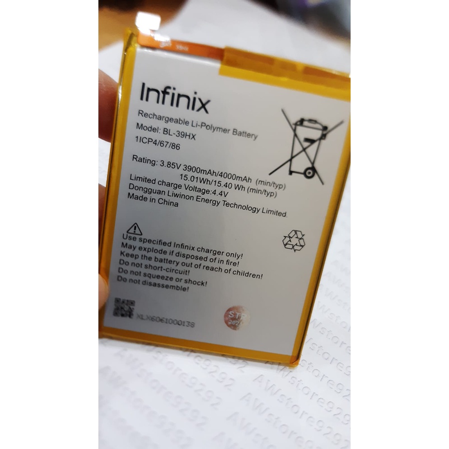 Battery Batre Baterai INFINIX BL 39HX BL-39HX BL39HX / INFINIX HOT 6