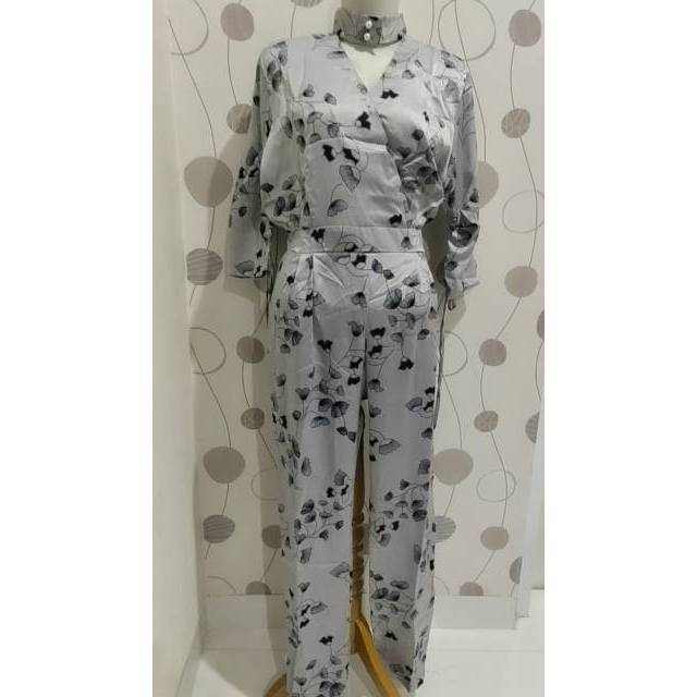 Jumpsuit Celana Panjang Bunga