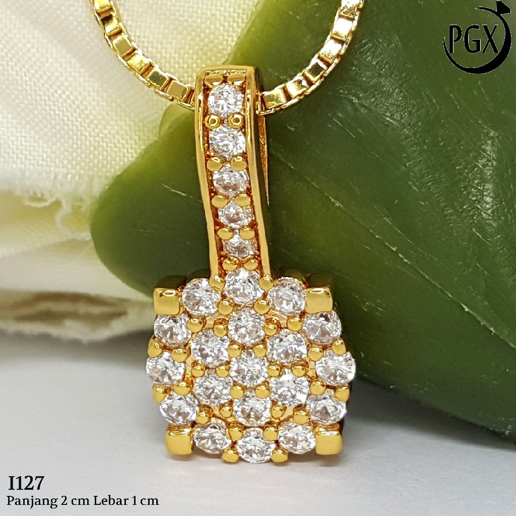 PGX Liontin Kalung Xuping Wanita Perhiasan Lapis Emas Aksesoris Fashion - I127