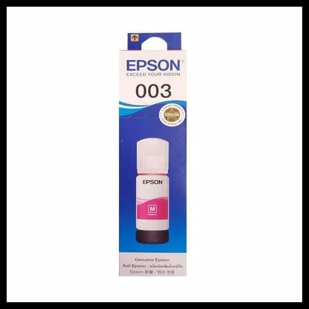 TINTA EPSON 003 T003 CYAN BLACK YELLOW MAGENTA FOR PRINTER L5190 L3110 L3150 L1110 65ML ORIGINAL