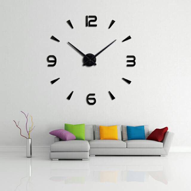 Jam Dinding Besar Diy Giant Wall Clock Quartz Creative Design 80-130cm - Diy-104