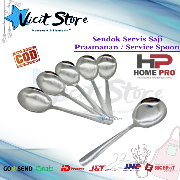 Sendok Saji Stainless Serving / Serving Spoon Paket 6Pcs