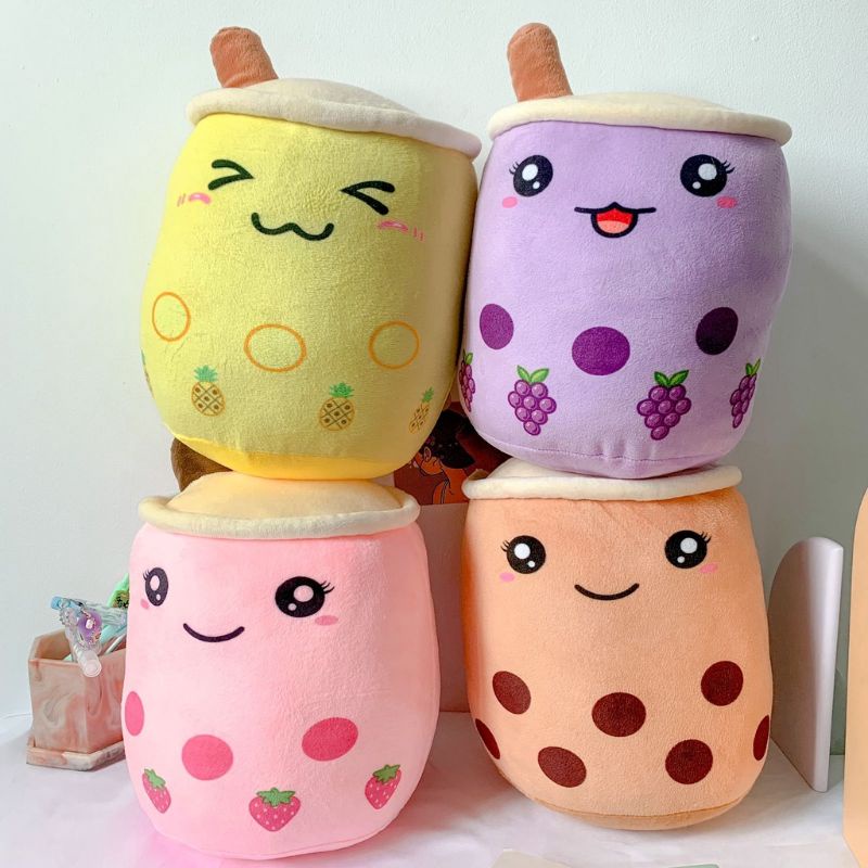 Boneka Booba ukuran sedang,Boba milk tea