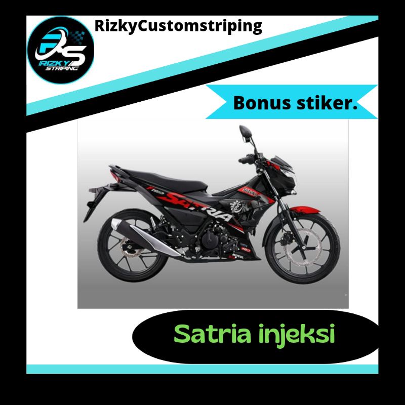 READY STOK STIKER STRIPING VARIASI SUZUKI SATRIA FU INJEKSI # SATRIA FU INJEKSI #