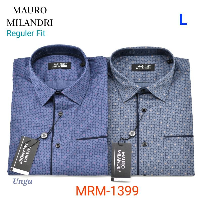 Kemeja Formal Pria Mauro Milandri MRM-1399 Lengan Pendek