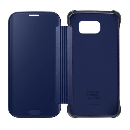 Clear View S6 Edge Samsung Clear View Cover S6 Edge -Blue Black